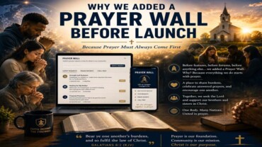 Why We Added a Prayer Wall Before Launch